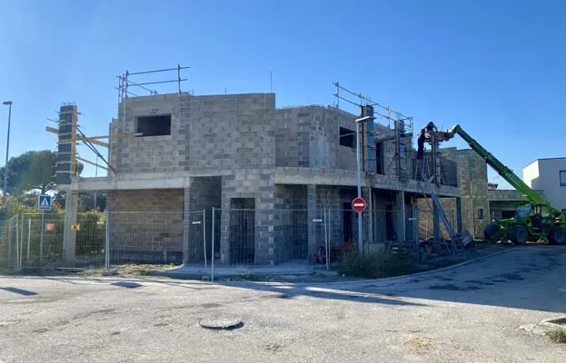 grande maison en travaux